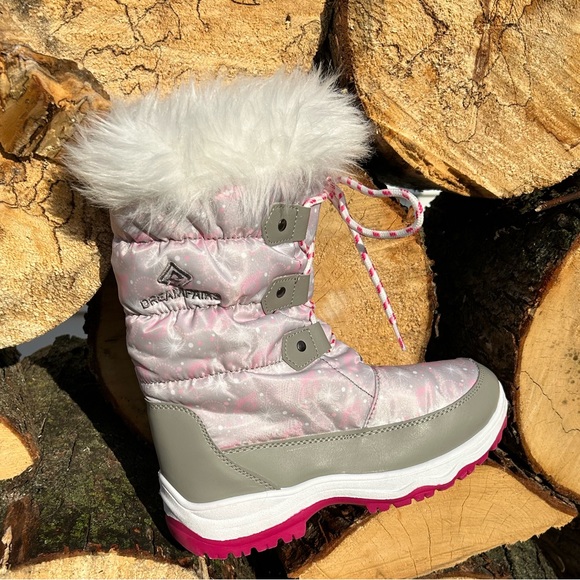 Dream Pairs Girls Faux Fur Lined Boots - Picture 1 of 6